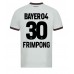 Bayer Leverkusen Jeremie Frimpong #30 Venkovní Dres 2023-24 Krátkým Rukávem